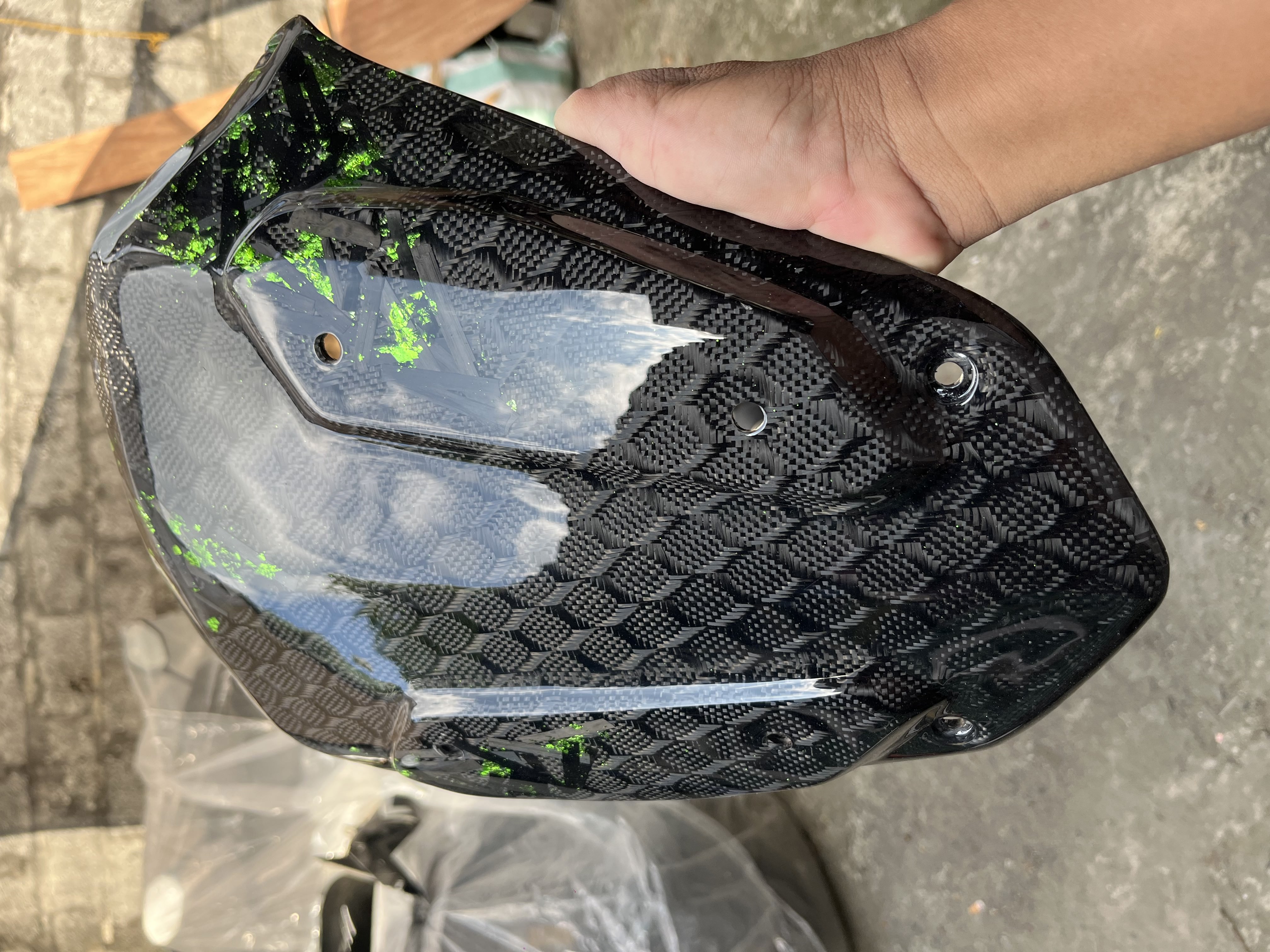 Gloss Carbon Tank Cover